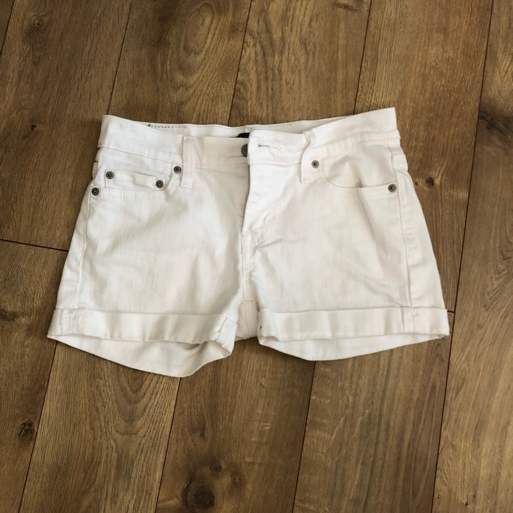 Levi’s white shorts
